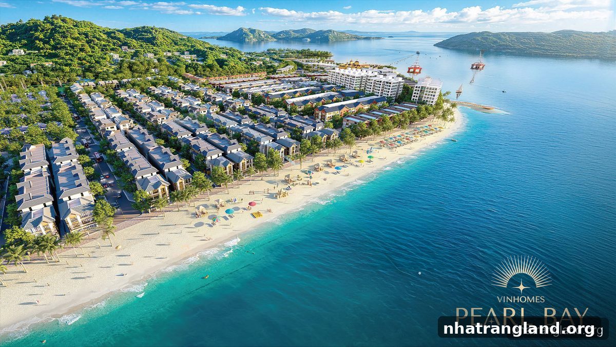 Phối cảnh dự án Vinhomes Pearl Bay Nha Trang nhìn từ phía biển