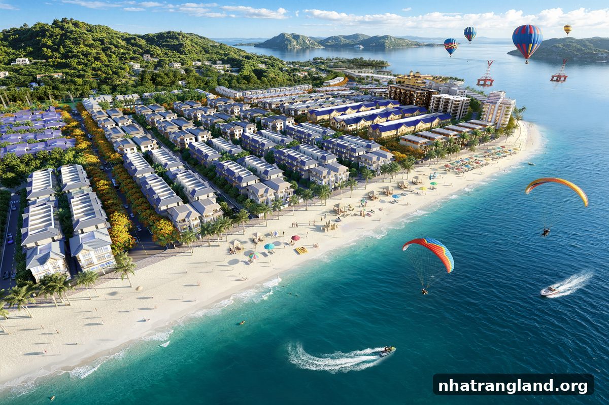 Toàn cảnh dự án Vinhomes Pearl Bay Nha Trang nhìn từ trên cao