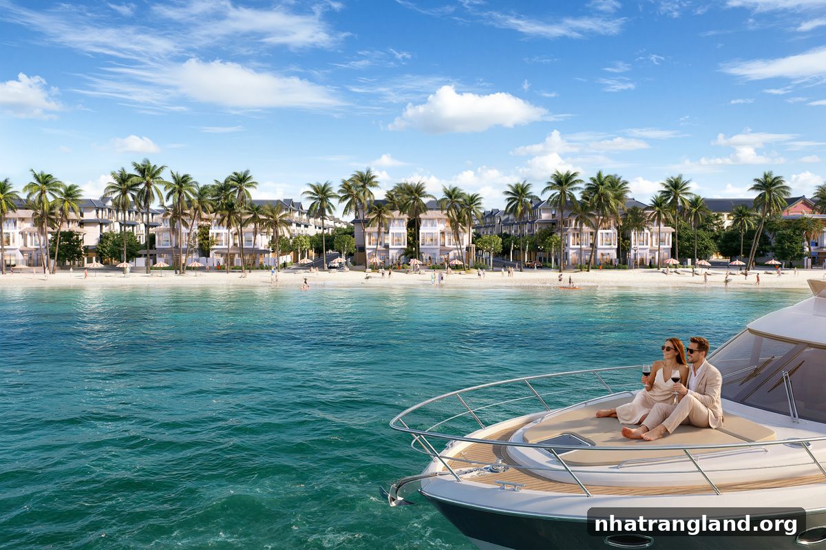 View biển và bến du thuyền từ Vinhomes Pearl Bay Nha Trang