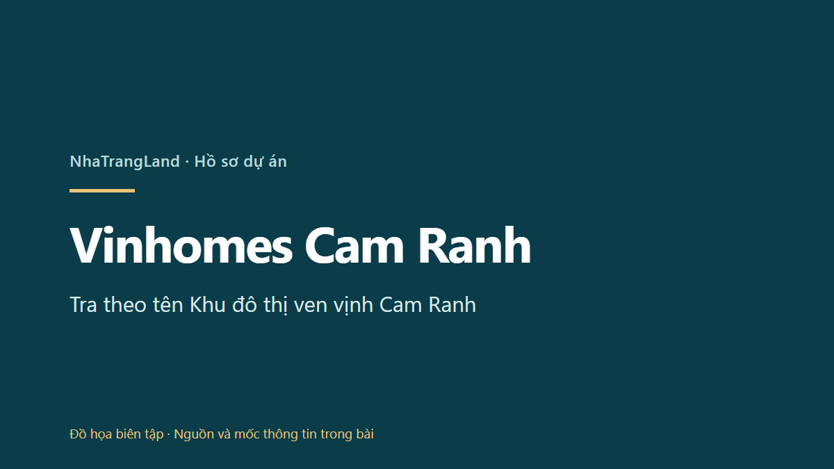 Vinhomes Cam Ranh (KĐT ven vịnh Cam Ranh)