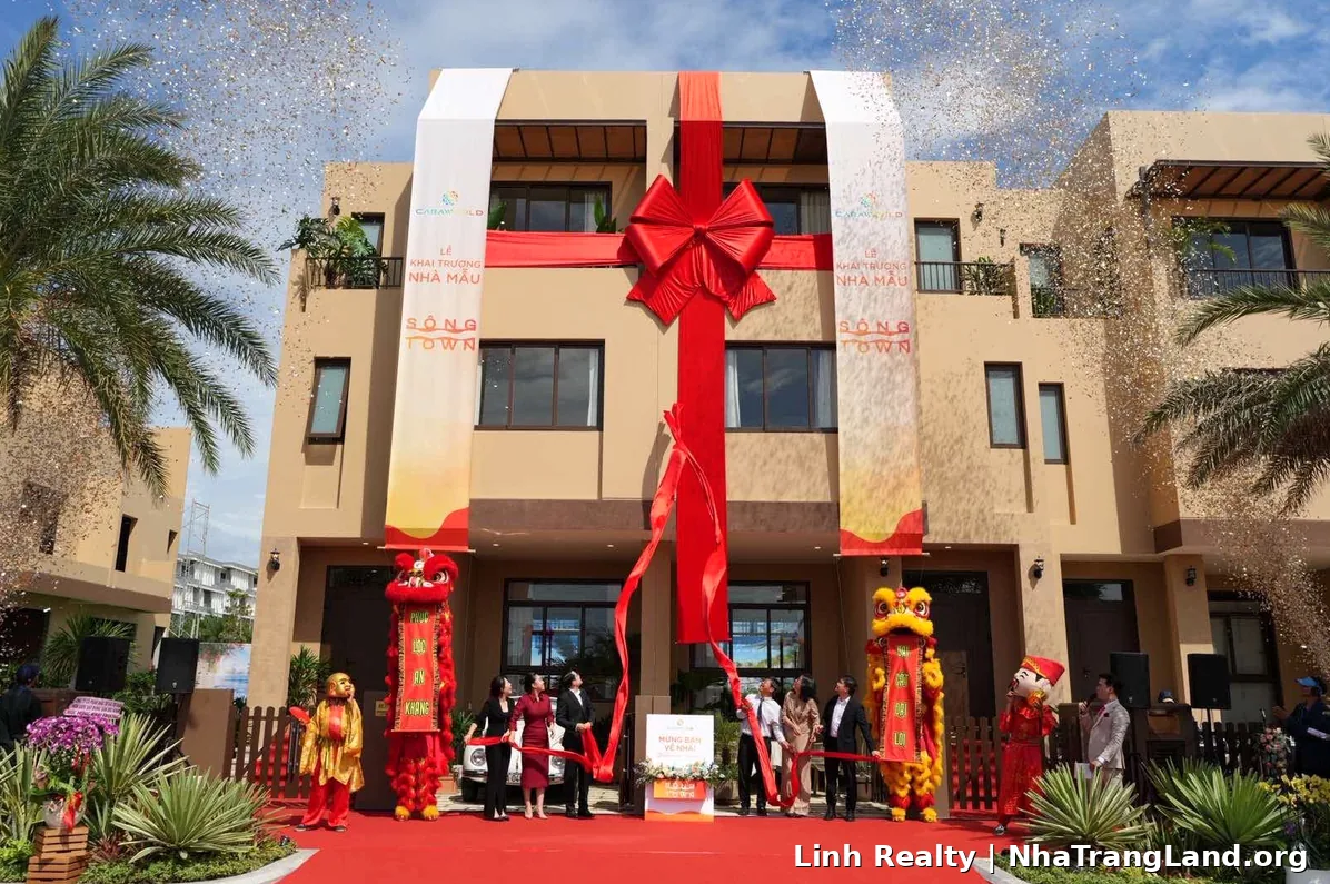Nhà mẫu Sông Town CaraWorld khai trương