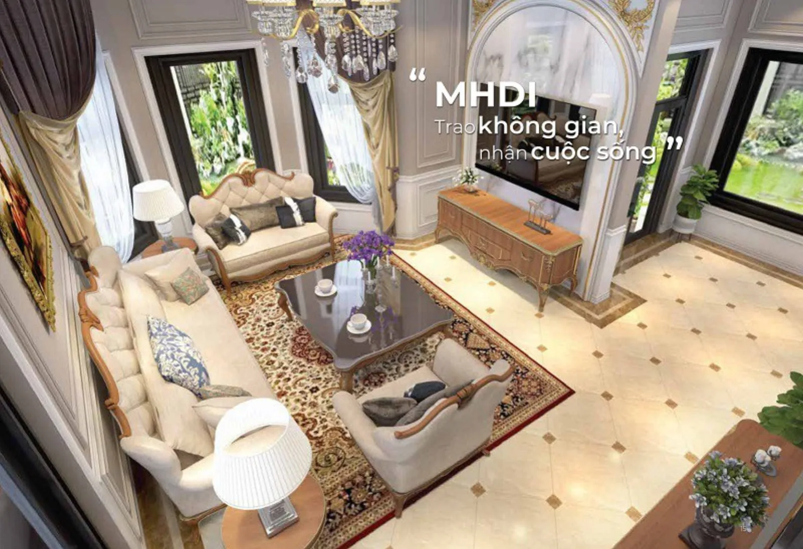 Biệt thự đơn lập MHDI Cam Ranh — phòng ngủ master