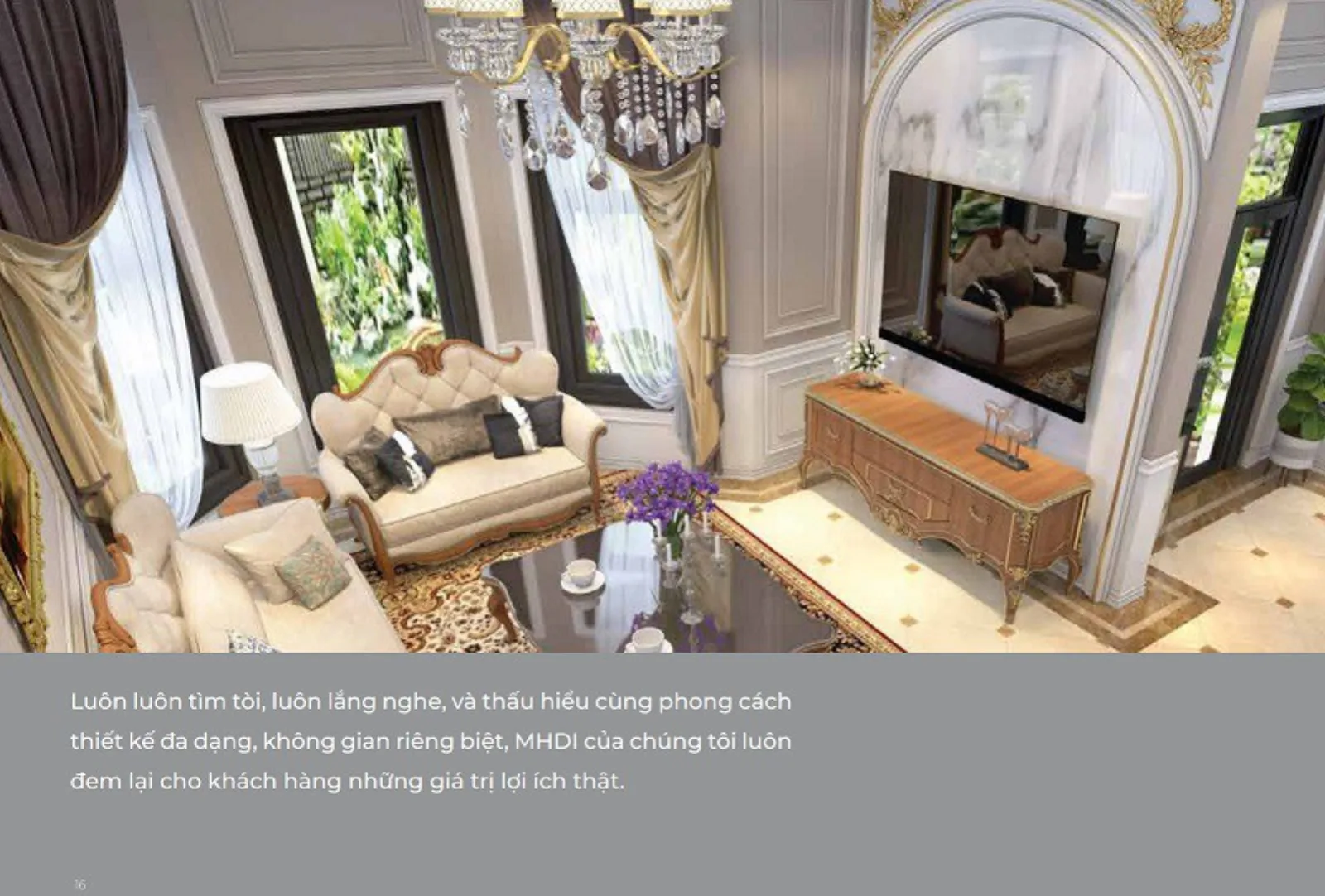 Biệt thự đơn lập MHDI Cam Ranh — khu bếp