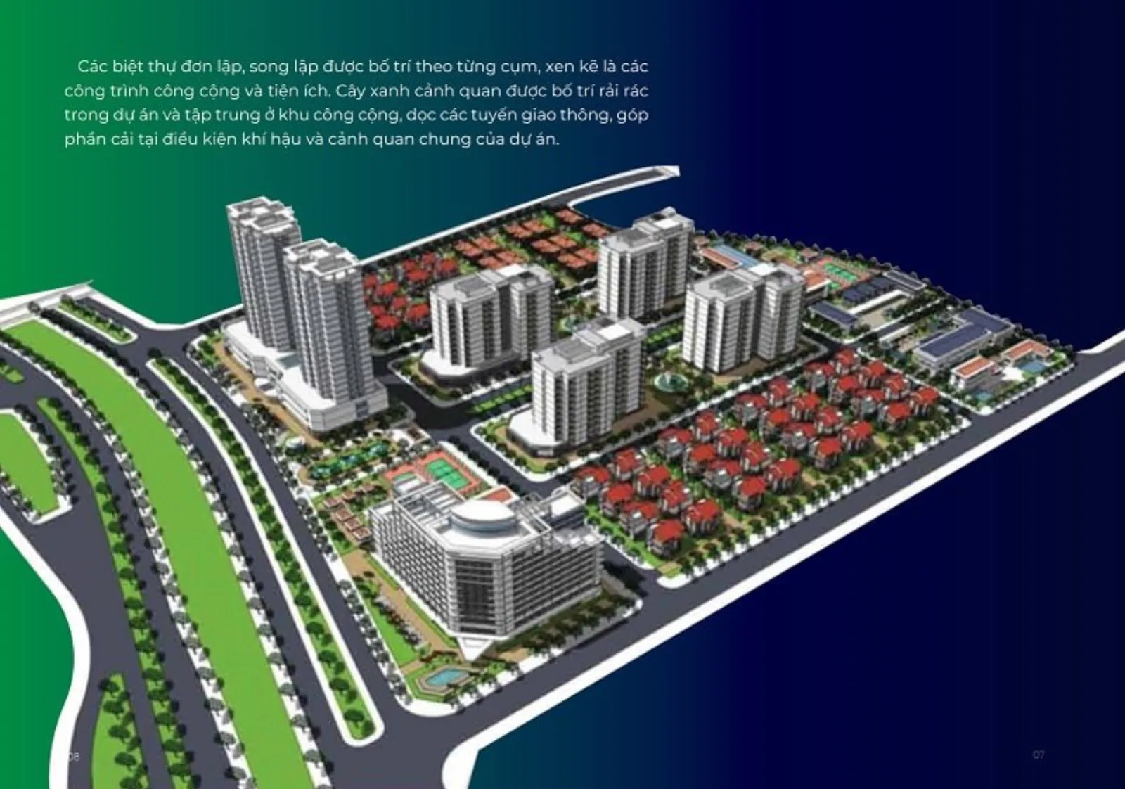 Phối cảnh tổng thể khu 10ha MHDI Cam Ranh Bãi Dài Khánh Hòa