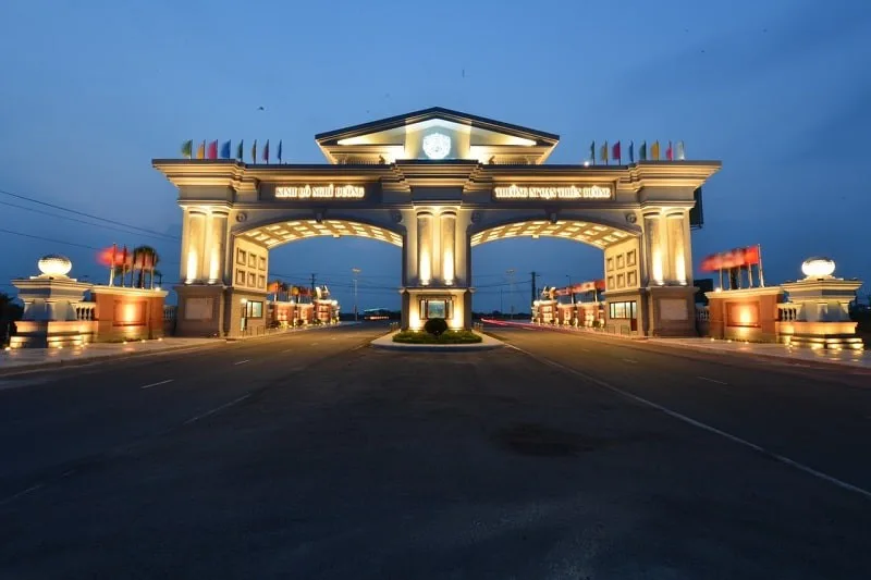 Cổng vào dự án CaraWorld Bãi Dài