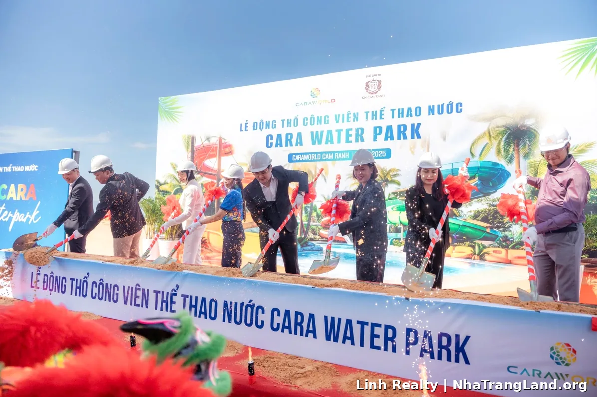 Lễ động thổ công viên nước Cara Water Park 2025