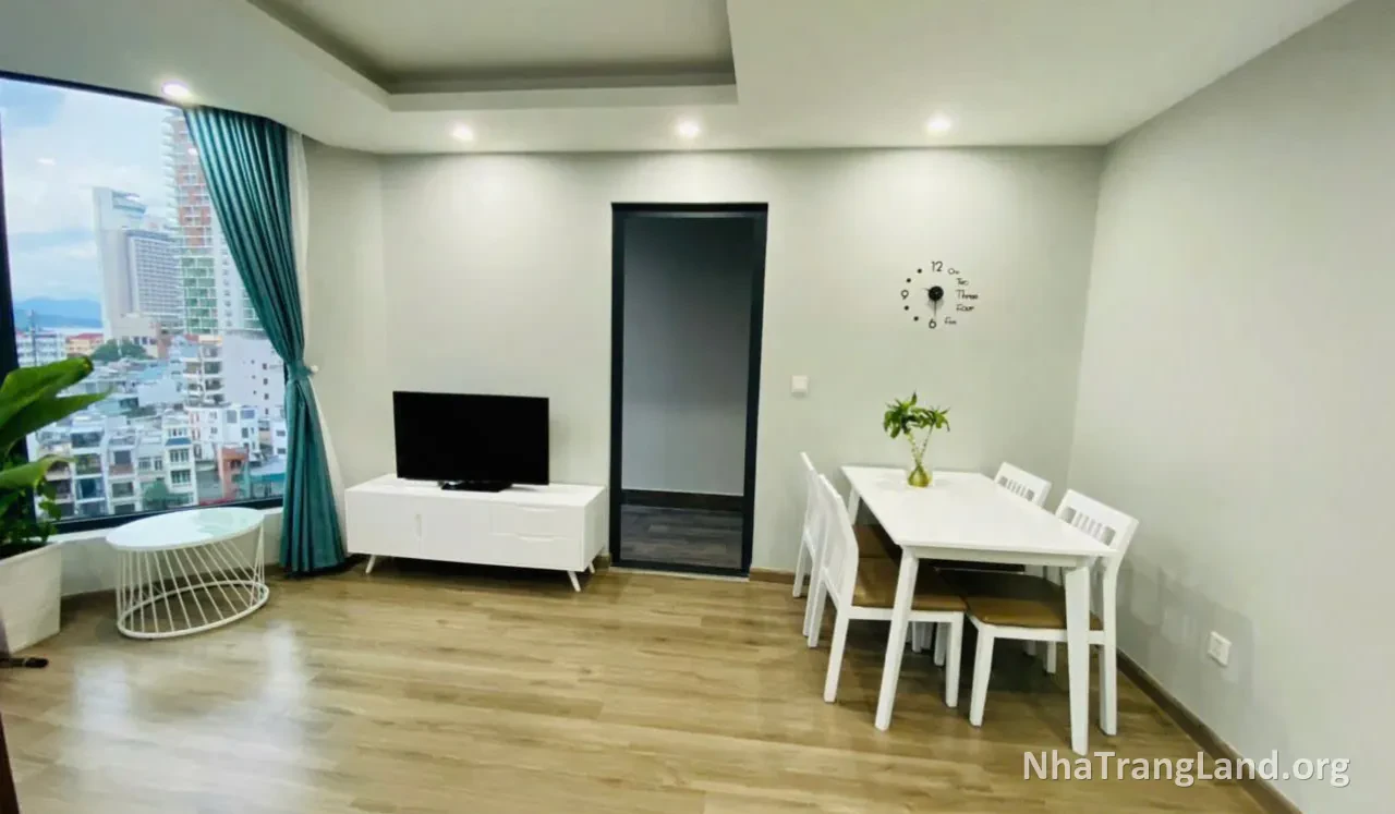 Phòng khách căn hộ HUD Building tầng 10
