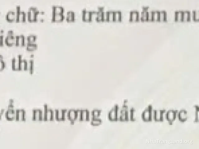 Trang thông tin thửa đất trên giấy chứng nhận, đã bỏ số thửa, mã lô và sơ đồ — ảnh 6