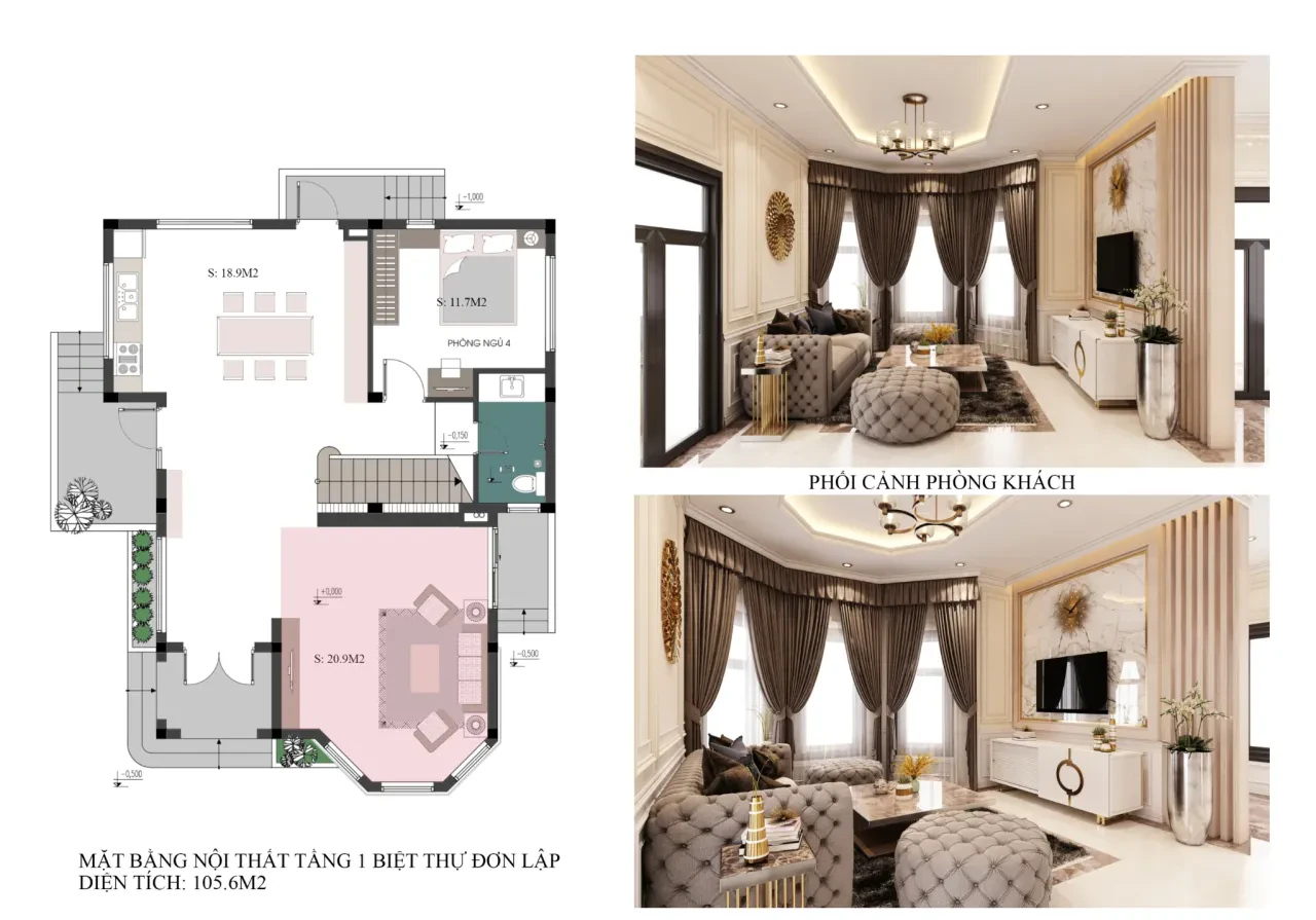 Biệt thự đơn lập MHDI Cam Ranh ĐL38 view hướng biển — 333m² — ảnh 4