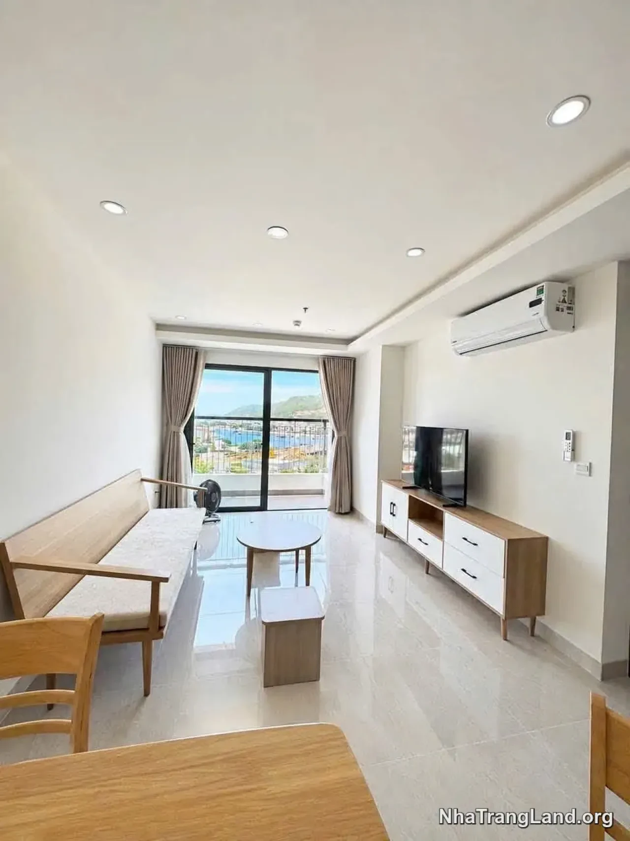 Cho thuê căn hộ CCU-01 HUD Phước Long view sông — 65,55 m², nội thất mới, 3 máy lạnh, 13 triệu/tháng