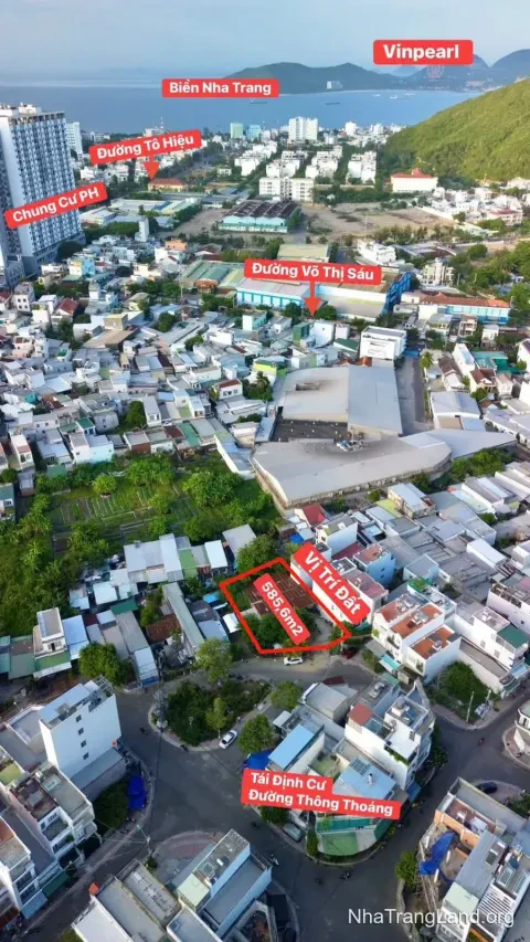 Bán đất TĐC Vĩnh Trường gần biển, sát công viên — 585,6 m² — ảnh 1