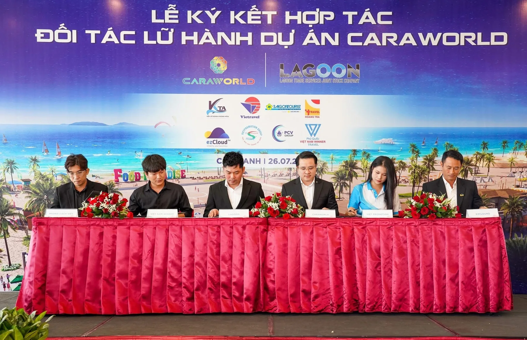 Lễ ký kết hợp tác chiến lược vận hành giữa Chủ đầu tư CaraWorld Cam Ranh và Lagoon Holdings