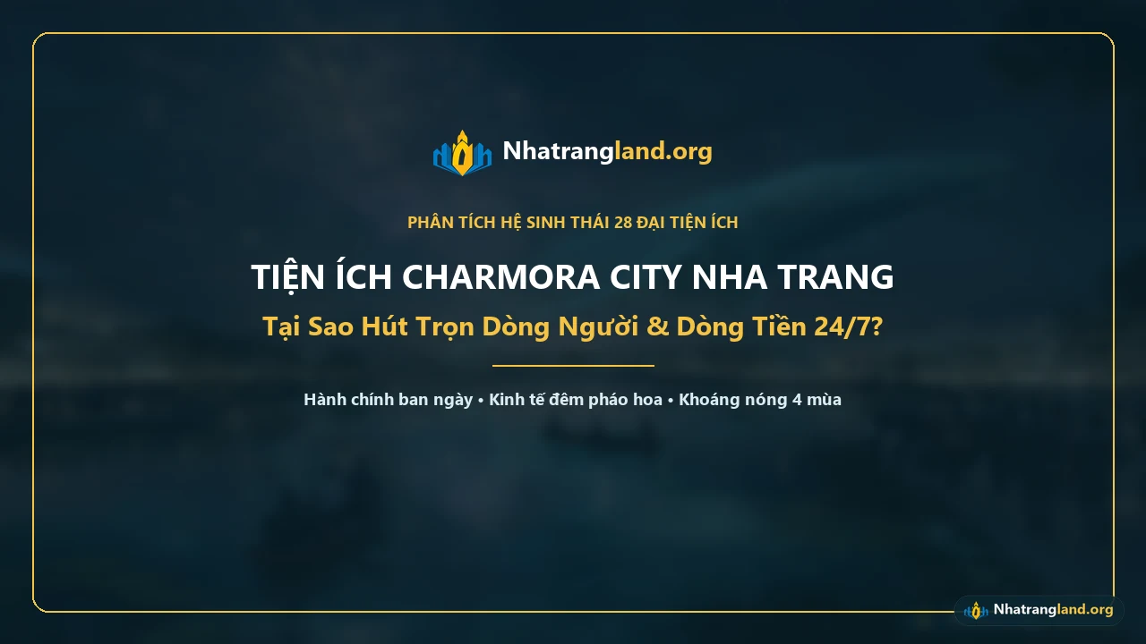 🎬 Video ph&acirc;n t&iacute;ch độc quyền từ Nhatrangland.org (56 gi&acirc;y): H&agrave;nh tr&igrave;nh trải nghiệm 28 đại tiện &iacute;ch tr&ecirc;n 3 đảo Charmora City Nha Trang &mdash; từ kh&ocirc;ng gian h&agrave;nh ch&iacute;nh & rừng ngập nước Wet