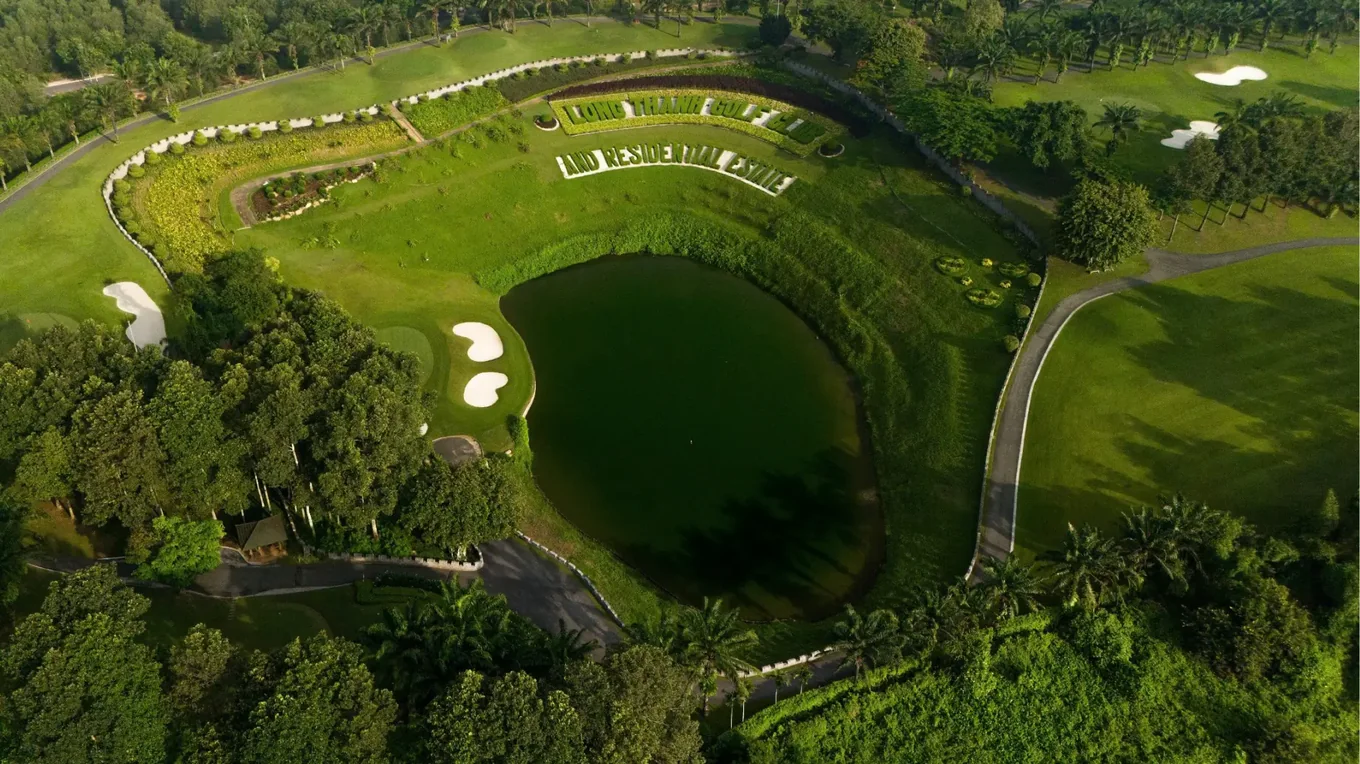 Toàn cảnh Sân Golf Long Thành quy mô 350 ha 36 hố tại tỉnh Đồng Nai thuộc CTCP Đầu tư và Kinh doanh Golf Long Thành KN Holdings