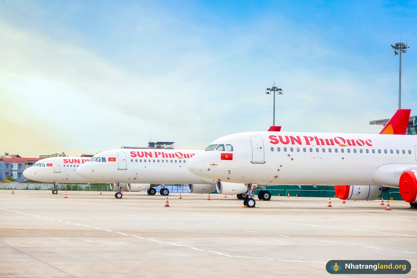 Lễ đón tàu bay của hãng hàng không nghỉ dưỡng Sun PhuQuoc Airways thuộc hệ sinh thái Tập đoàn Sun Group