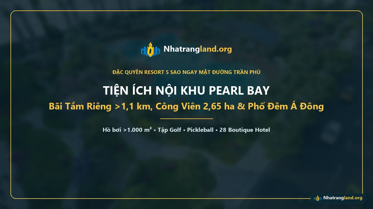 🎬 Video trải nghiệm độc quyền từ Nhatrangland.org (38 giây): Toàn cảnh chuỗi tiện ích nội khu chuẩn Resort 5 sao ngay mặt biển số 9 Trần Phú — từ bãi tắm cát trắng riêng dài hơn 1,