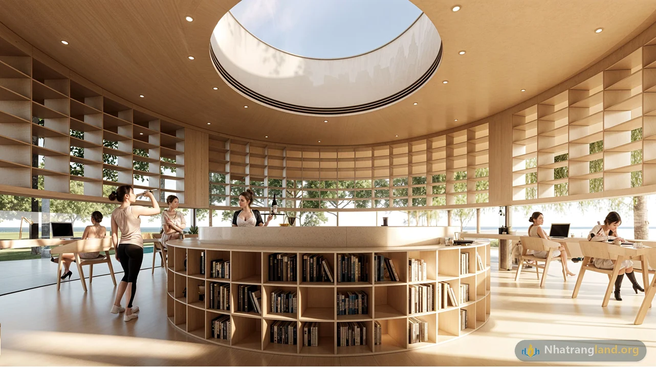Phối cảnh Tổ hợp Clubhouse kho&aacute;ng n&oacute;ng Onsen rộng hơn 3.000 m&sup2; s&agrave;n phục vụ cư d&acirc;n cụm th&aacute;p Đảo Nam Charmora City