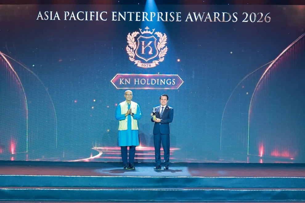 Tập đoàn KN Holdings đón nhận giải thưởng Doanh nghiệp xuất sắc Châu Á Asia Pacific Enterprise Awards APEA tháng 10/2026