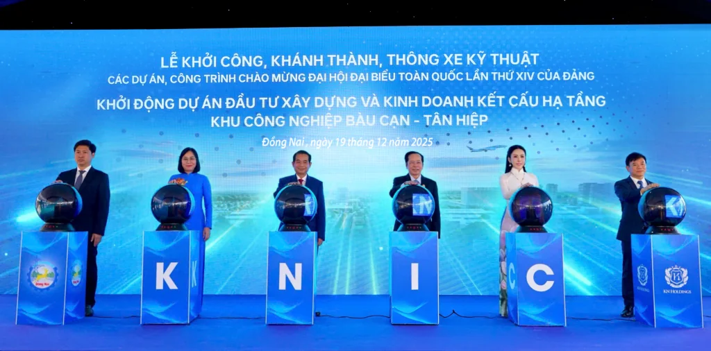 Lễ khởi động dự án đầu tư xây dựng hạ tầng Khu công nghiệp Bàu Cạn Tân Hiệp KNIC quy mô 1.000 ha tại tỉnh Đồng Nai của Tập đoàn KN Holdings