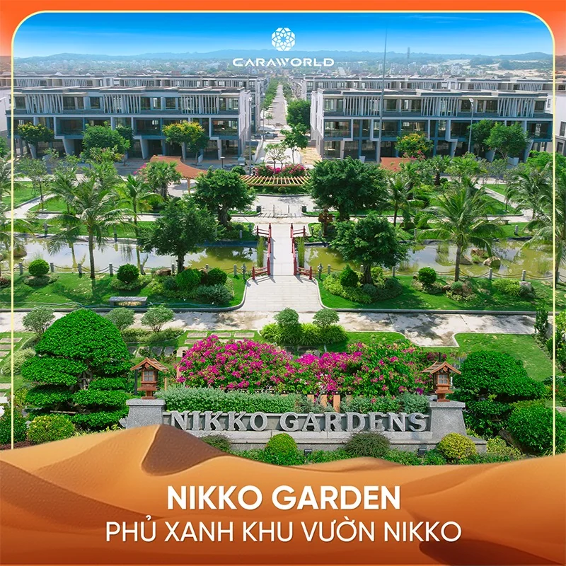 Flycam thực tế khu vườn Nhật Bản Nikko Garden v&agrave; cảnh quan phủ xanh tại ph&acirc;n khu Para Sol CaraWorld